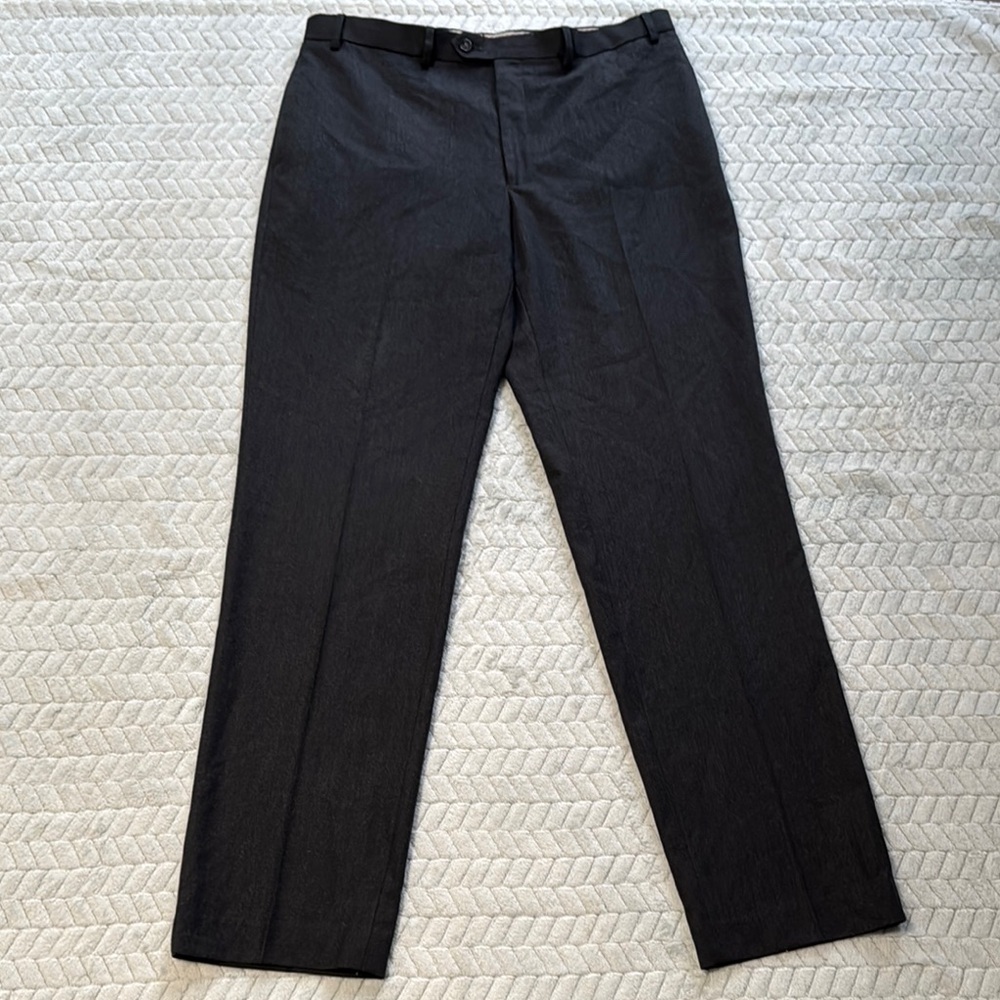 Lauren Ralph Lauren Slim Gray Dress Pants 100%Wool